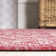 Massimo Bohemian Medallion Textured Weave Fuchsia/Light Gray Indoor/Outdoor Rug