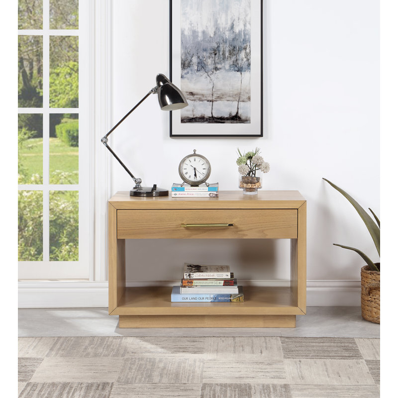 Avery 1 - Drawer Nightstand, Light Brown