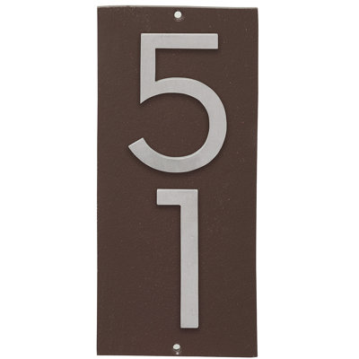 Floating 1-Line Wall Address Plaque