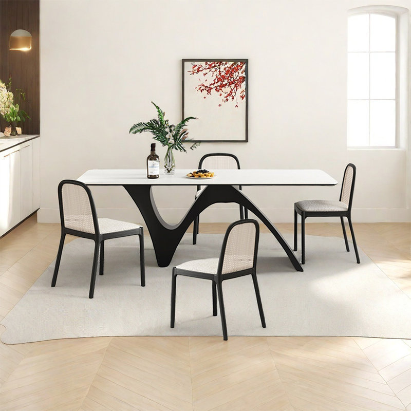 Ensembles de table de salle à manger modernes, H 29,52 po x L 70,86 po x l 35,43 po