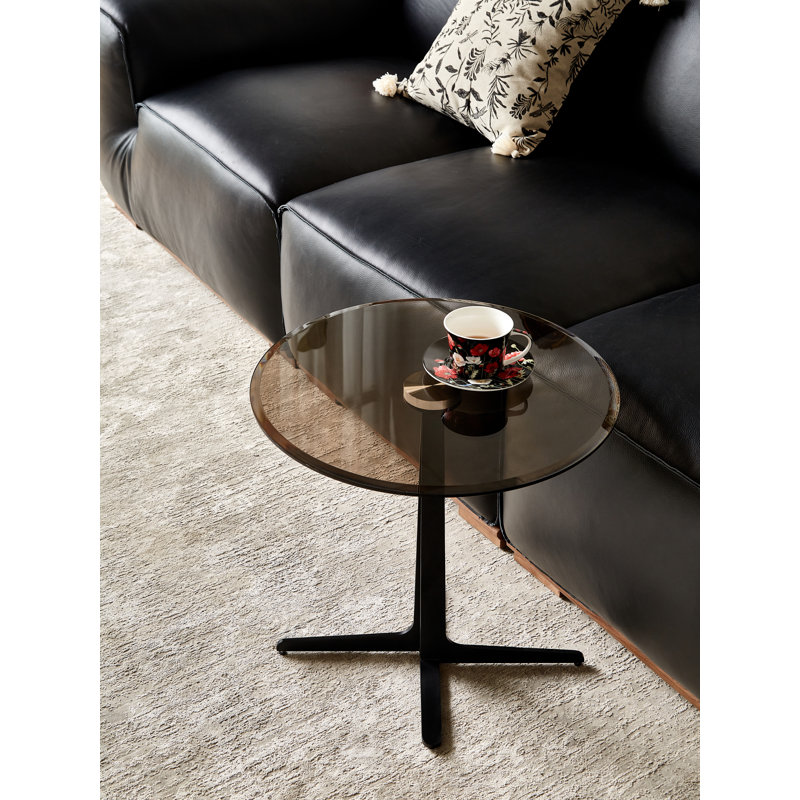 Table de bout en verre