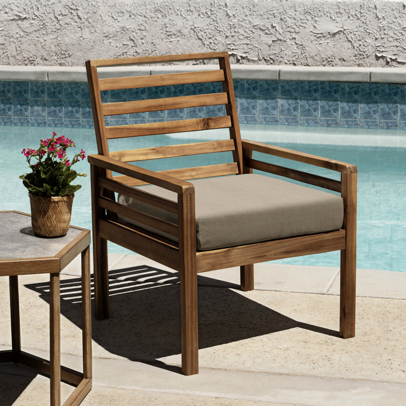 Sunbrella Dining Cushion Cast Ash, Beige