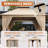 10 Ft. W X 10 Ft. D Steel Patio Gazebo The Soft Roof Gazebos-111986164