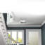 17.63" Wide 2-Light Semi Flush Mount With Fabric Shade In Blackened Bronze/Brushed Brass-1598767929