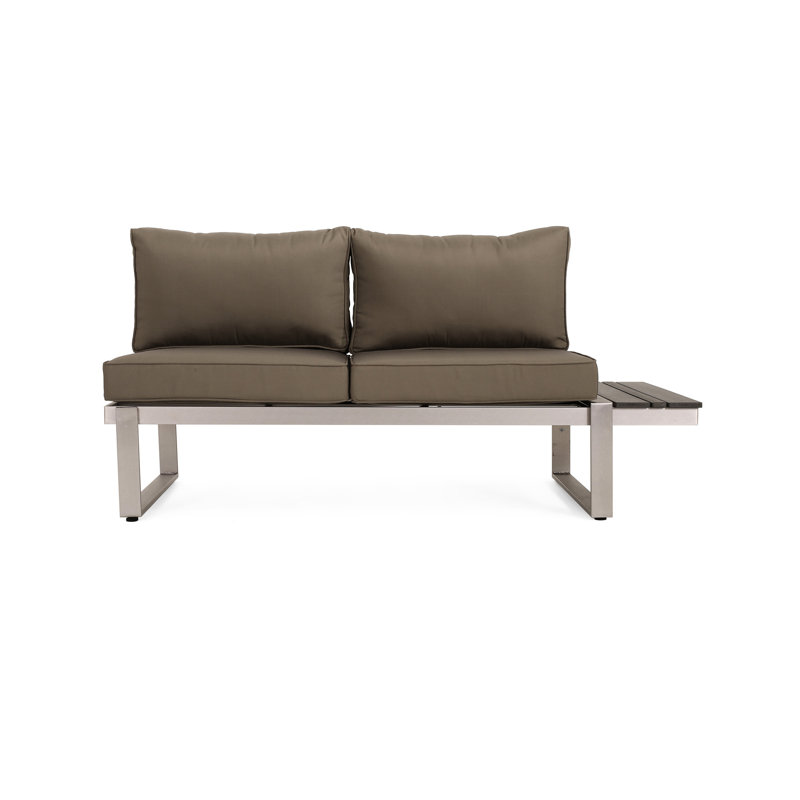 Fauteuil droit - Aluminium kaki, choix spacieux. 64,84 po Profondeur, 30,83 po de largeur, 26,44 po de hauteur, 43,27 lb Poids élégant. P, l, H, Wt