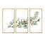 Bouquet de Noël avec branches d'eucalyptus - Peinture sur toile 3 pièces-1940985604-1940985656