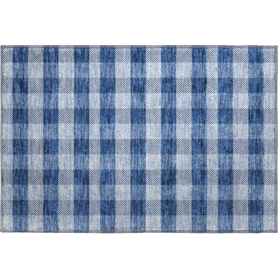 Premium Machine Washable Prisco Navy Rug