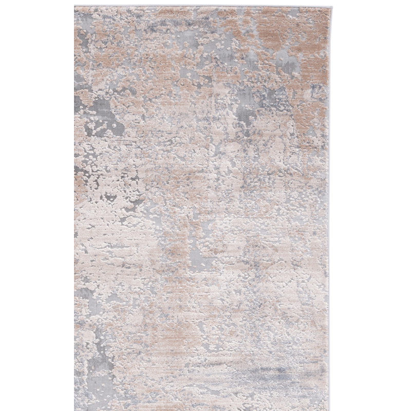 Tapis abstrait Keyra Performance, Carré 6 pi 7 po
