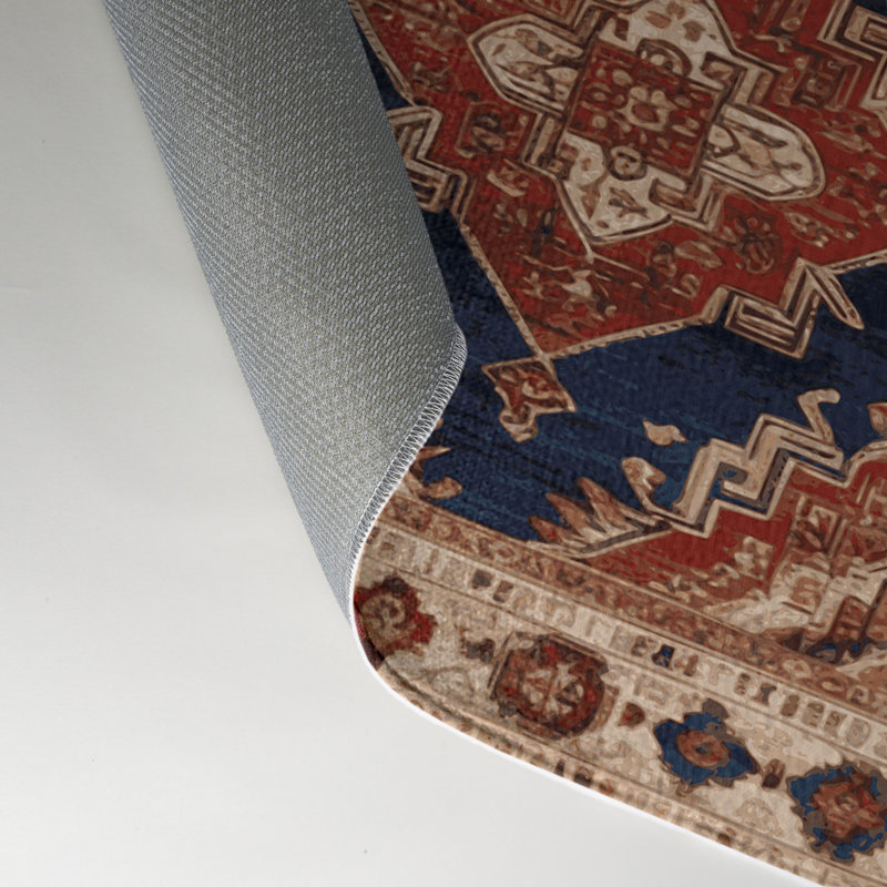 Tapis d'intérieur et d'extérieur brun Persian, Rectangle 9 pi x 12 pi