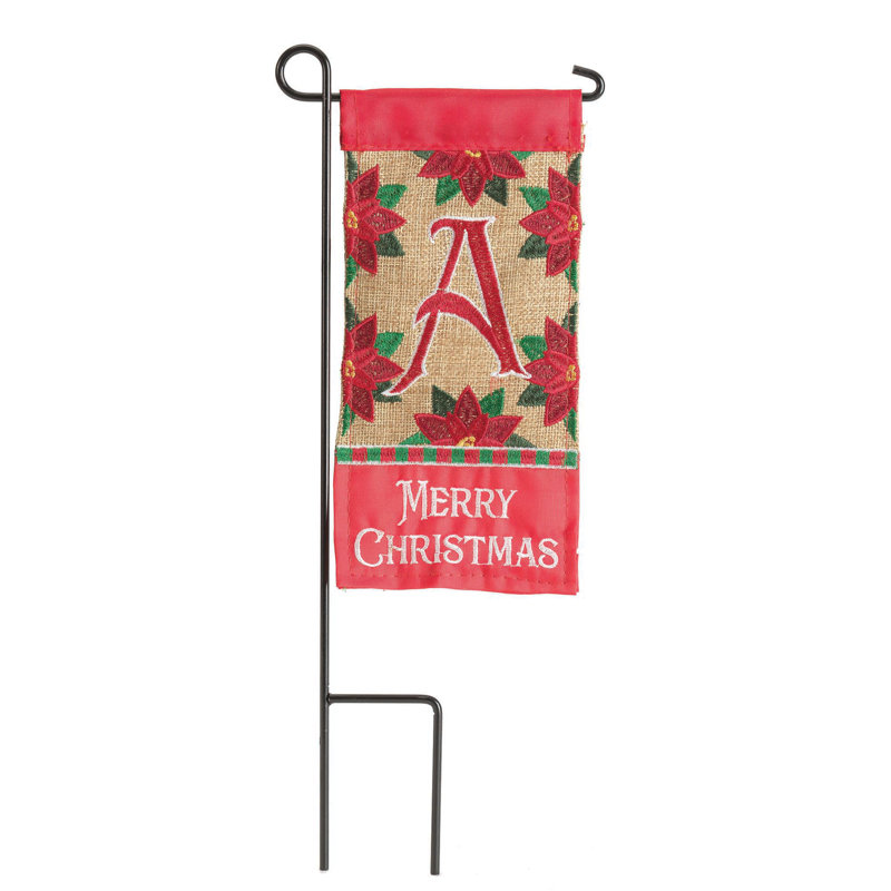 Elenis Mini Flag Christmas Monogram 4x8.5