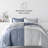 7-Piece Reversible Bedding Bundle - Solid Comforter and Patterned Sheet Set-99311811-99311799