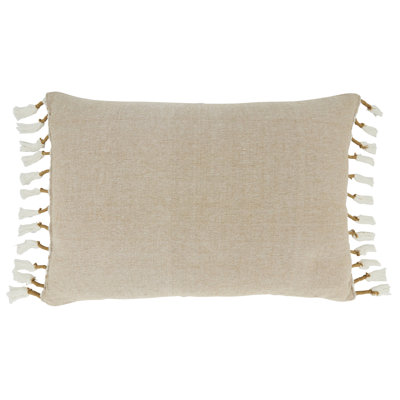 Ocean Spray Collection Tassels Cotton Reversible Throw Pillow