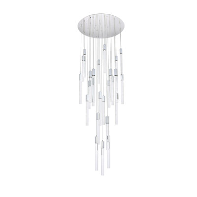 Luminaire suspendu rectangulaire à 25 lumières Aliha