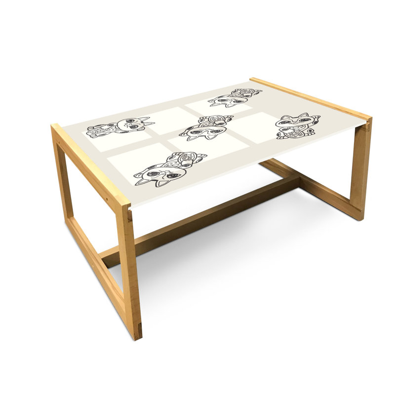 Jacobe Sled Coffee Table, 90cm H x 62cm W x 40cm D