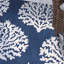Tapis crocheté à la main bleu marine Cline-31335687