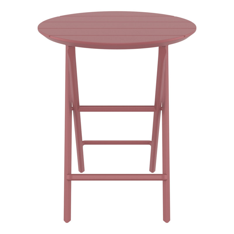 Helen Round Folding Bistro Table, Marsala