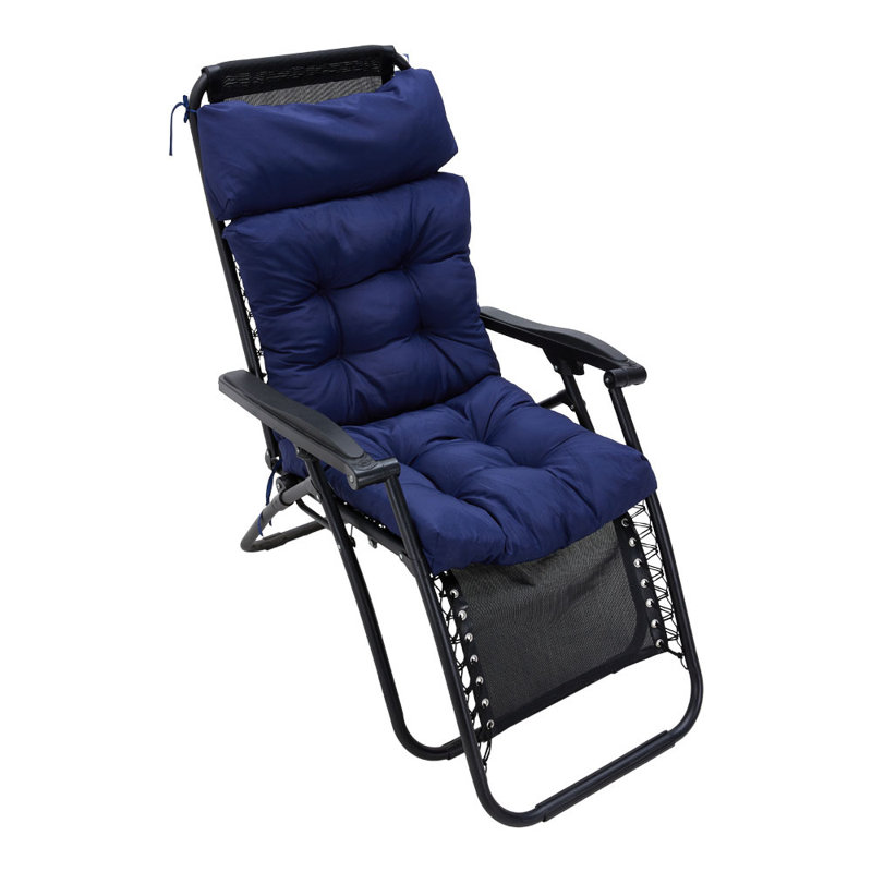 Waterproof Sun Protection Seat/Back Cushion, Navy Blue