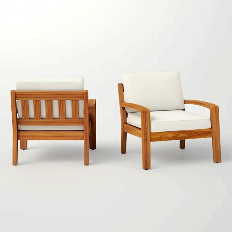 Fauteuil club Grenade, Tissu beige