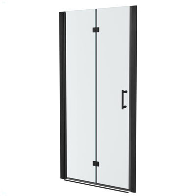 32"W X 72"H Fold Frameless Shower Door With Tempered Glass