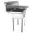 48 " L x 22 " W Silver Freestanding Service Sink