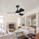 42 In. 3 Abs Blades Indoor Ceiling Fan With Light Kit And Remote