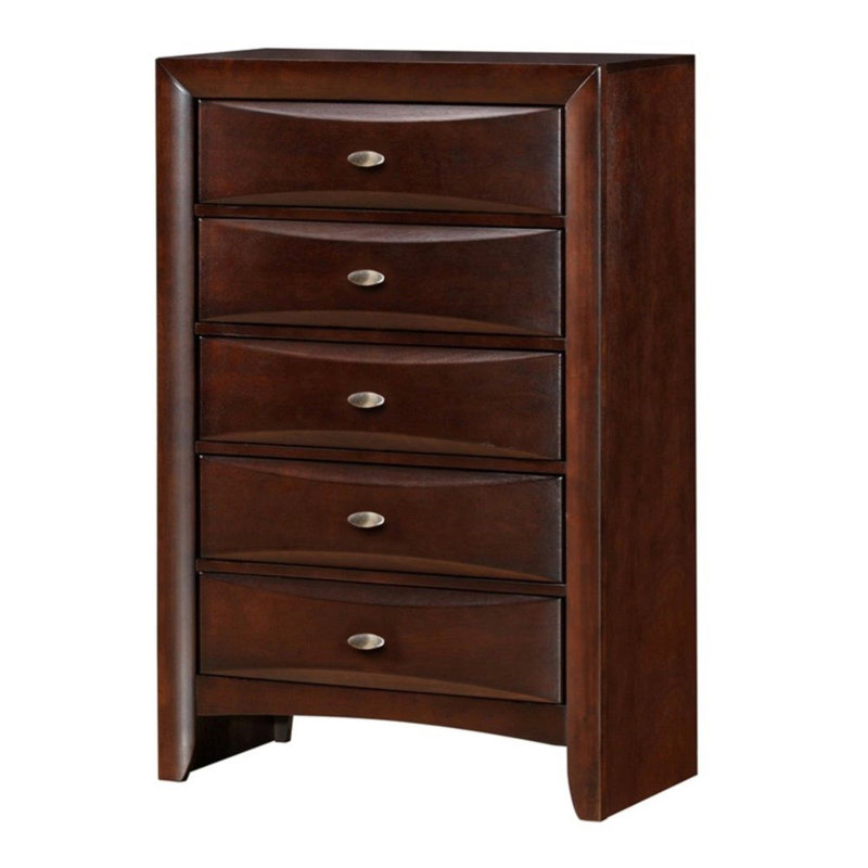 Ireland 32'' W 5 - Drawer Dresser, Espresso