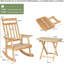 Sabra Solid Wood Rocking Chair
