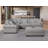 Errett Upholstered 5-Seat Roller Arms Cloud Corner Sectional Sofa-1323081015