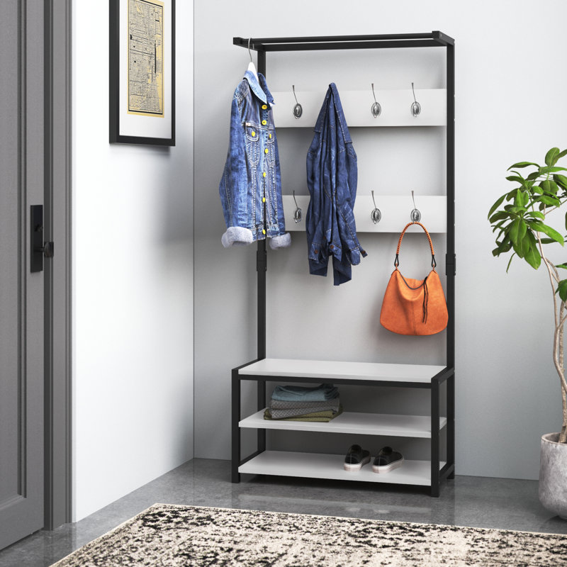Valet Pasquina, Blanc, H 66,93 po x l 31,4 po x P 13,39 po