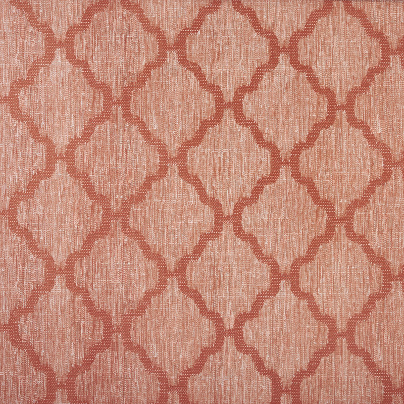 Cantonnière géométrique sur mesure 58 po, Orangé
