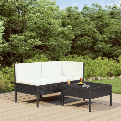 Ingi 3 Piece Lounge Chair with Cushions by Ebern Designs
