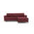 100 % lin rouge bordeaux est en rupture de stock