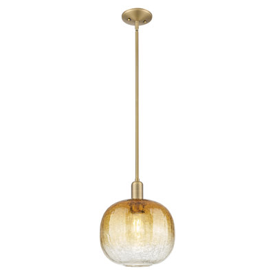 Downtown Urban - Brookhaven Sphere - 1 Light 10" Stem Hung Mini Pendant -  Shade