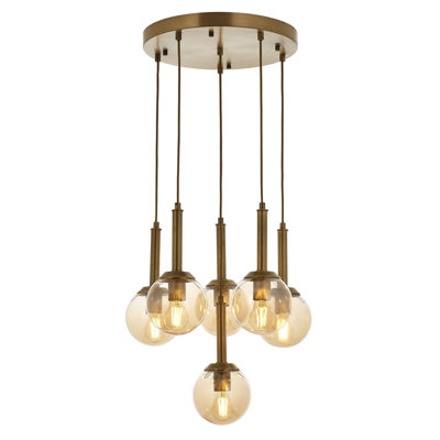 Luminaire suspendu sphère 6 lumières
