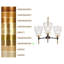 Lustre linéaire moderne à 3 lumières Daizjah