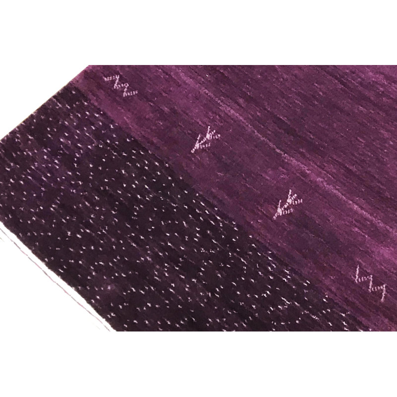 Chemin de table lilas noué à la main de haute qualité