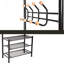 Steel Freestanding 18 - Hook Coat Rack-668145533