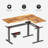 Christeena Adjustable Height L-Shaped Stainless Steel Standing Desk-178503423