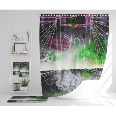 Nazalia Polyester Shower Curtain Set