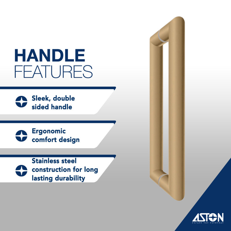 Belmore XL 29.25 - 30.25 in. x 80 in. Frameless Hinged Shower Door with Ultra-Bright  Glass, Brushed Gold, Frosted Glass