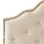 Tufted Upholstered Headboard With Durable Metal Legs-1882553956