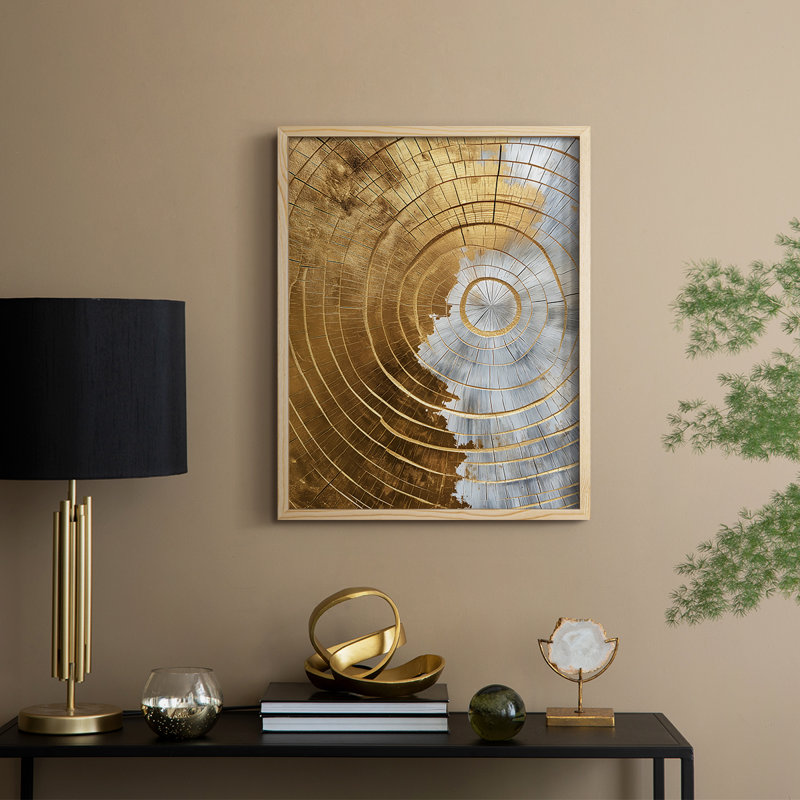 ABSTRACT Series CLVI Framed Print - Solid Wood, 11" H x 9" W