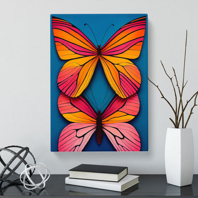 Butterfly Contemporary - Wrapped Canvas