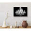 «Glam Crystal Chandelier Silhouette» sur toile de fond abstraite, reproduction d'art sur toile-1440854329-1440854279-1440854272