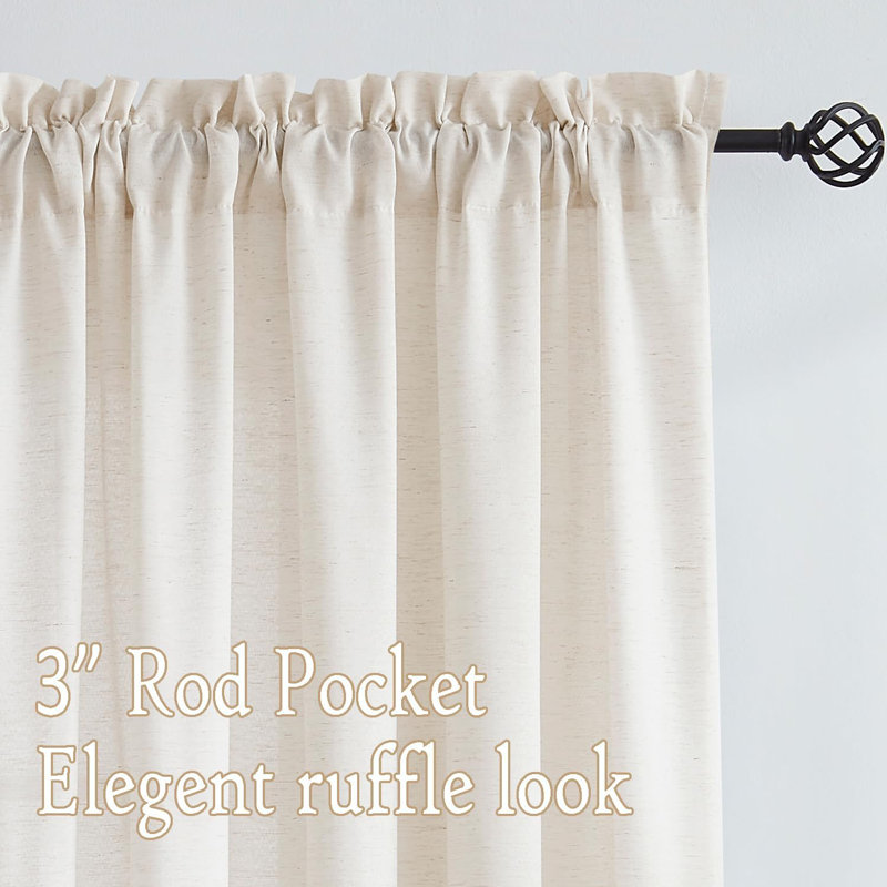 Vasken Semi Sheer Curtain Pair