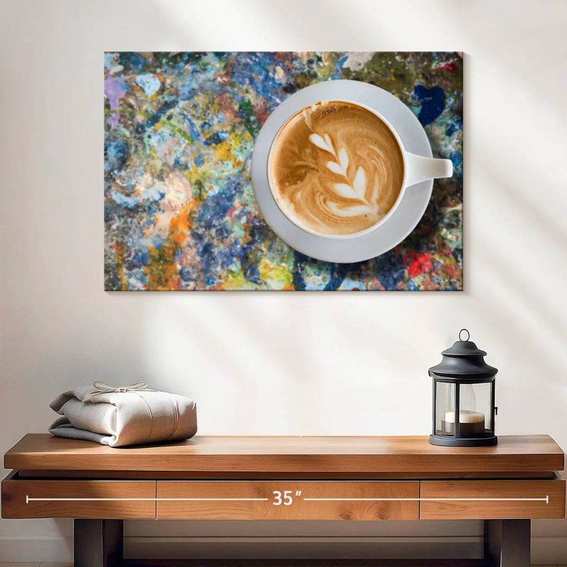 Yarlin Creative Latte Coffee, 8" H x 12" W