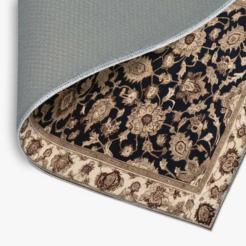 Tapis d'intérieur et d'extérieur persan beige, Rectangulaire 2 pi x 3 pi