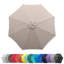Auvent de remplacement pour parasol rond 9 '9 baleines taupe-196092350