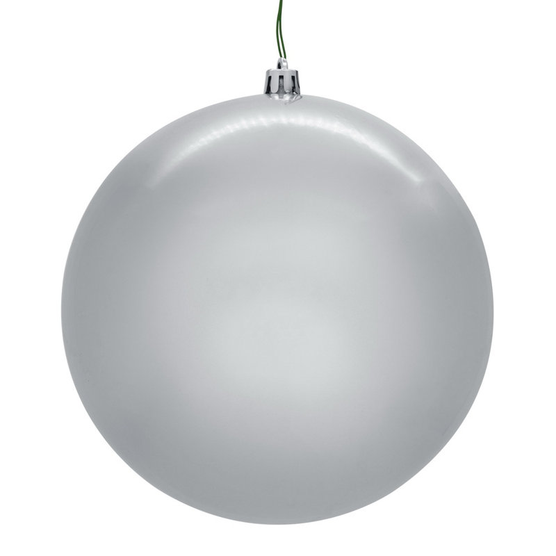  Perle argentée sans soudure percée UV. Comprend 4 décorations par boîte., H 4,75 po x l 4,75 po x P 4,75 po