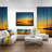 " Orange Sunset Over River "-18436861